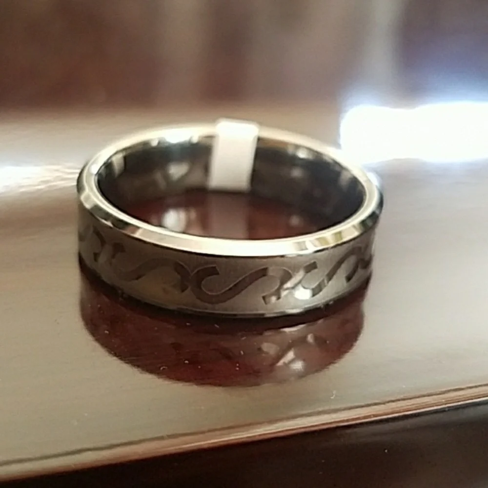 Size 15 Men's Tungsten Wedding Band Ring size 15